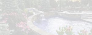 A custom backyard pool with waterfall